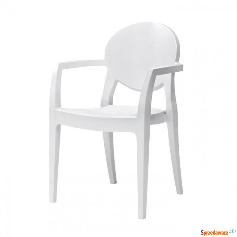 Krzesło Igloo - białe z podłokietnikami - Krzesła kuchenne - Pruszków