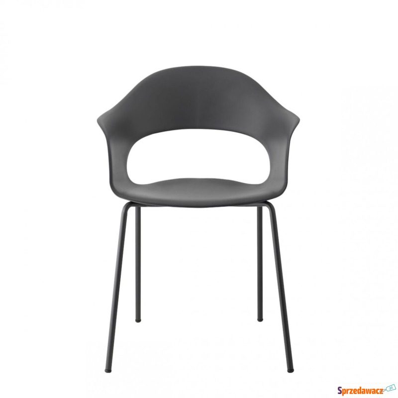 Krzesło Lady B - czarna rama - Krzesła kuchenne - Rąty