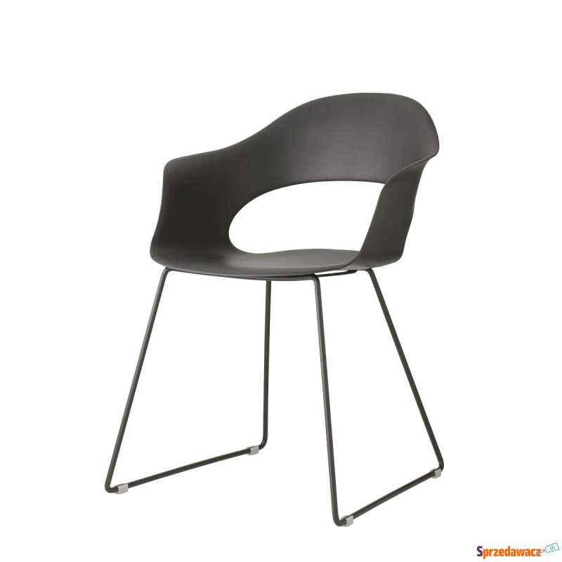 Krzesło Lady B sledge - czarna rama - Krzesła kuchenne - Bytom