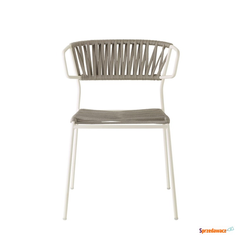 Krzesło Lisa Filò z podłokietnikami - rama linen - Krzesła kuchenne - Koszalin