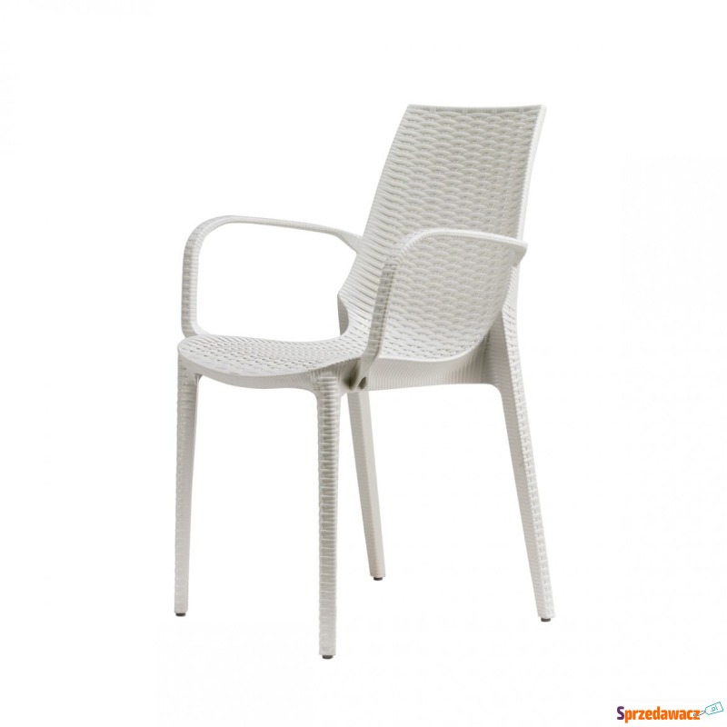 Krzesło Lucrezia z podłokietnikami - linen - Krzesła kuchenne - Malbork