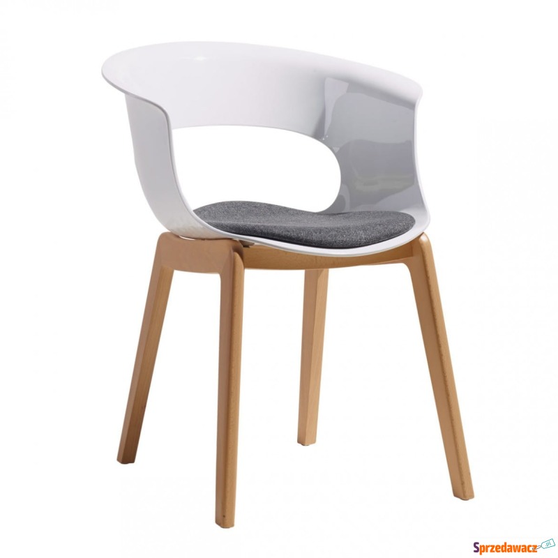 Krzesło Miss B Antishock białe - z poduszką - Krzesła kuchenne - Zabrze