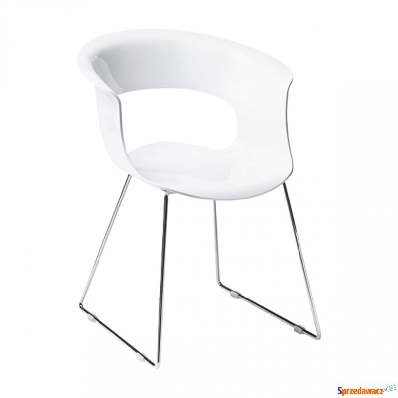 Krzesło Miss B Antishock sledge -biały - Krzesła kuchenne - Grudziądz