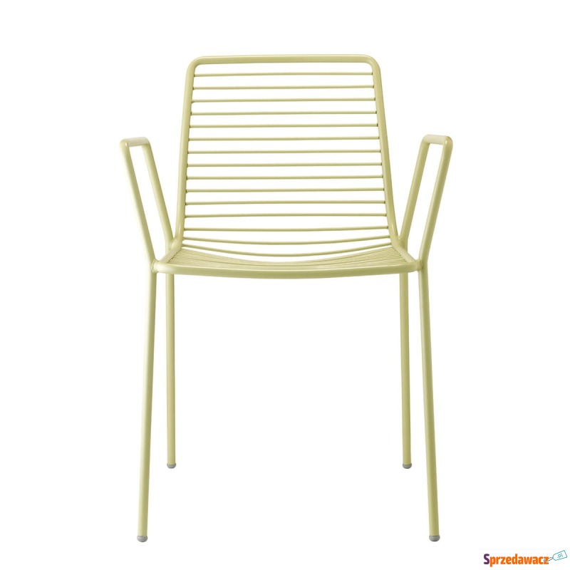 Krzesło Summer z podłokietnikami - zielone - Krzesła kuchenne - Bytom