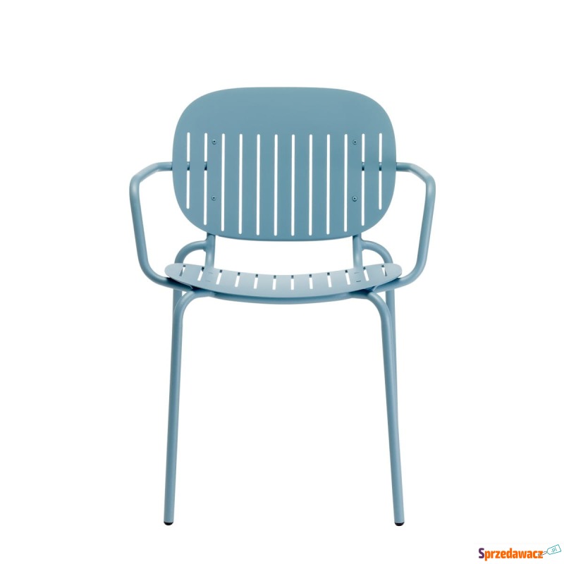 Krzesło Si-Si barcode z podłokietnikami - niebieski - Krzesła kuchenne - Grabówka