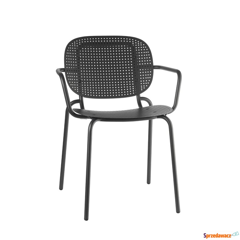 Krzesło Si-Si dots z podłokietnikami - antracyt - Krzesła kuchenne - Inowrocław