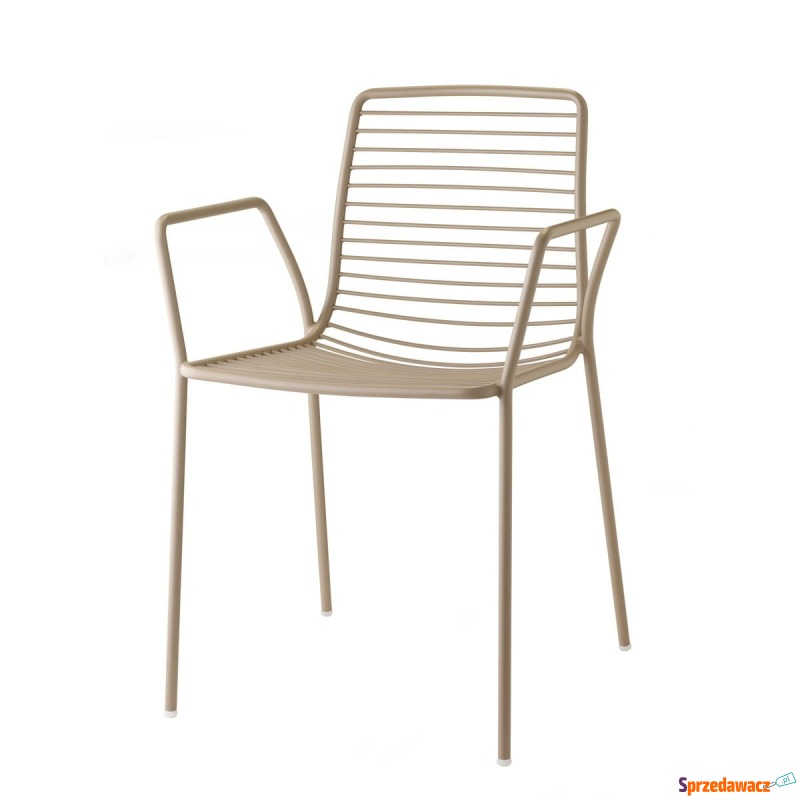 Krzesło Summer z podłokietnikami - szare - Krzesła kuchenne - Kędzierzyn-Koźle