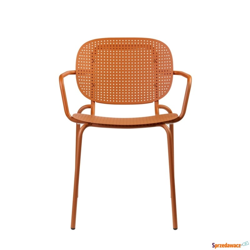 Krzesło Si-Si dots z podłokietnikami - terracotta - Krzesła kuchenne - Piekary Śląskie