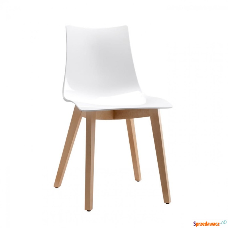 Krzesło Zebra naturalne - białe - Krzesła kuchenne - Bolesławiec