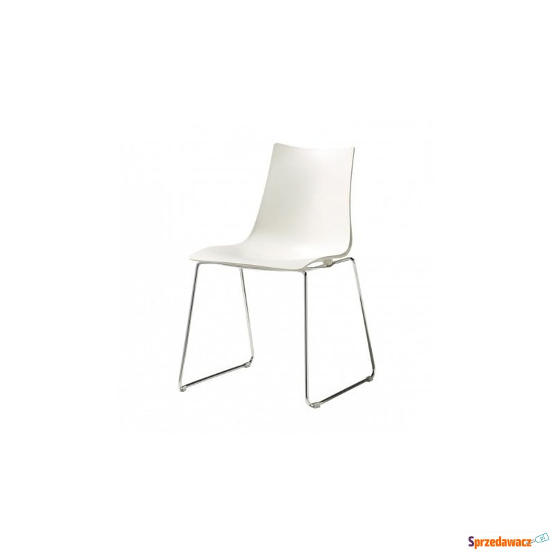 Krzesło Zebra sledge - białe - Krzesła kuchenne - Dąbrowa Górnicza