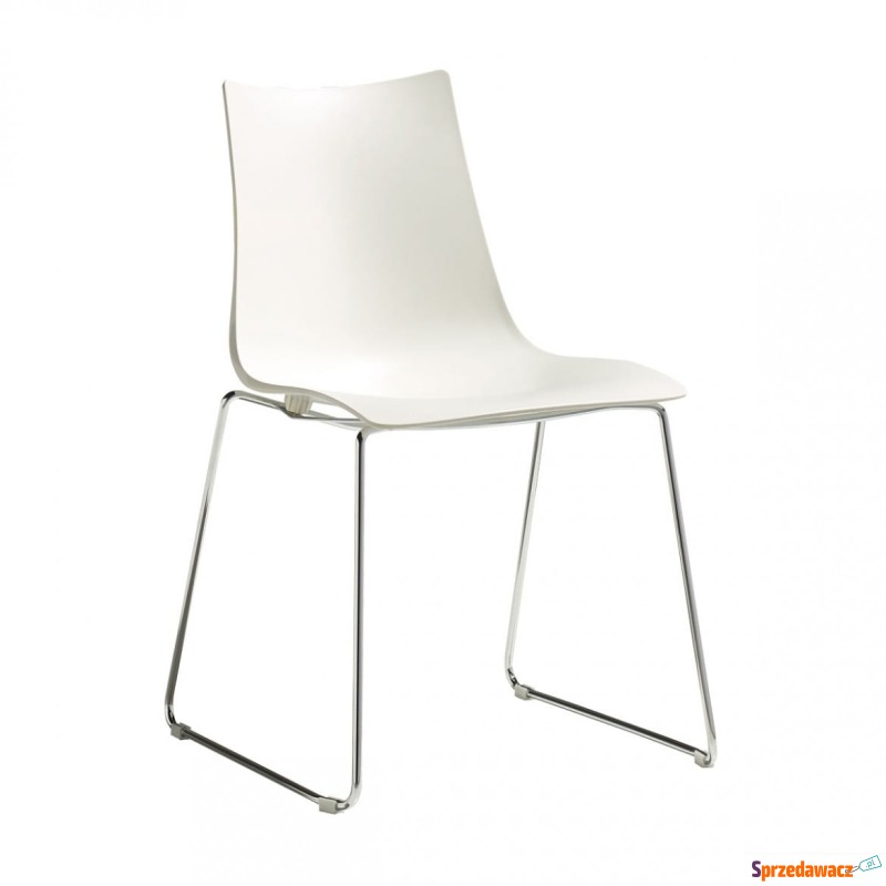 Krzesło Zebra Technopolymer Sledge - rama chromowana - Krzesła kuchenne - Olsztyn
