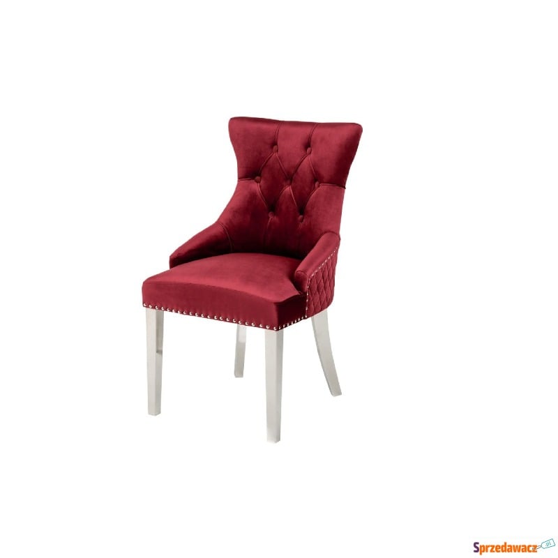 Krzesło Castle aksamit czerwony Invicta - Krzesła kuchenne - Ostrołęka