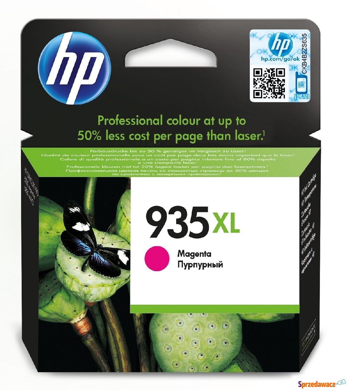 Oryginalny tusz HP 935 XL purpurowy...