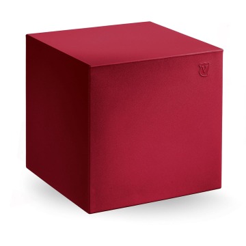 Pufa Cube 45x45 cm czerwony - Lyxo Design