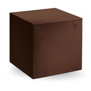 Pufa Cube 40x40 cm brązowa - Lyxo Design