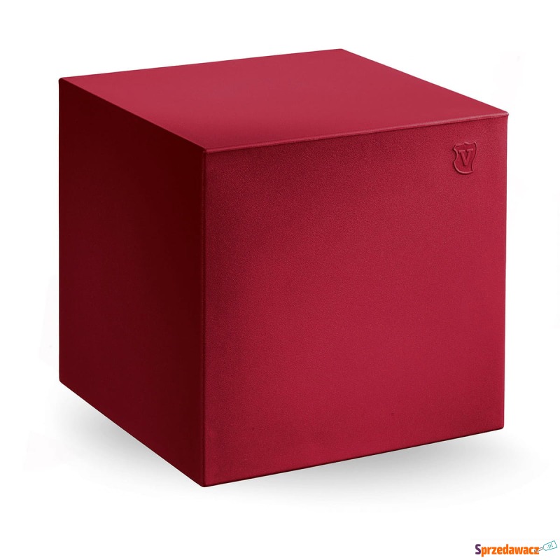 Pufa Cube 45x45 cm czerwony - Lyxo Design - Sofy, fotele, komplety... - Szczecin