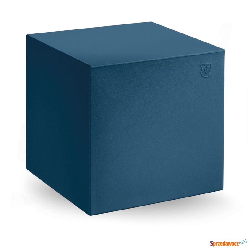 Pufa Cube 40x40 cm ciemnoniebieska - Lyxo Design - Sofy, fotele, komplety... - Bytom