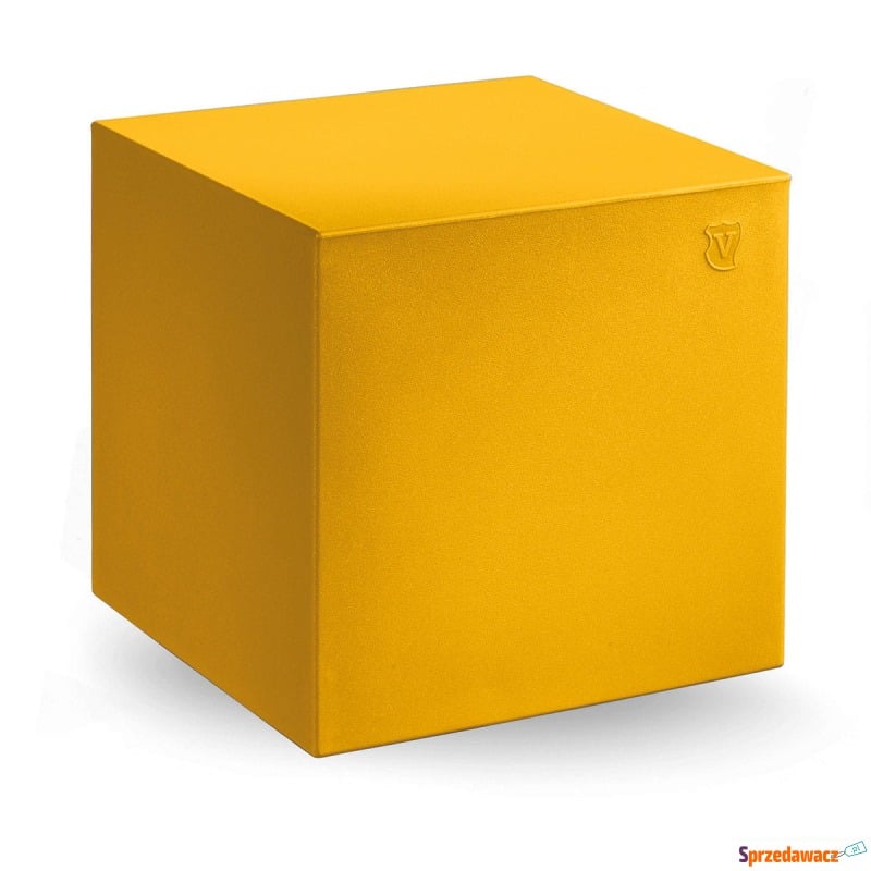 Pufa Cube 45x45 cm żółty - Lyxo Design - Sofy, fotele, komplety... - Poznań