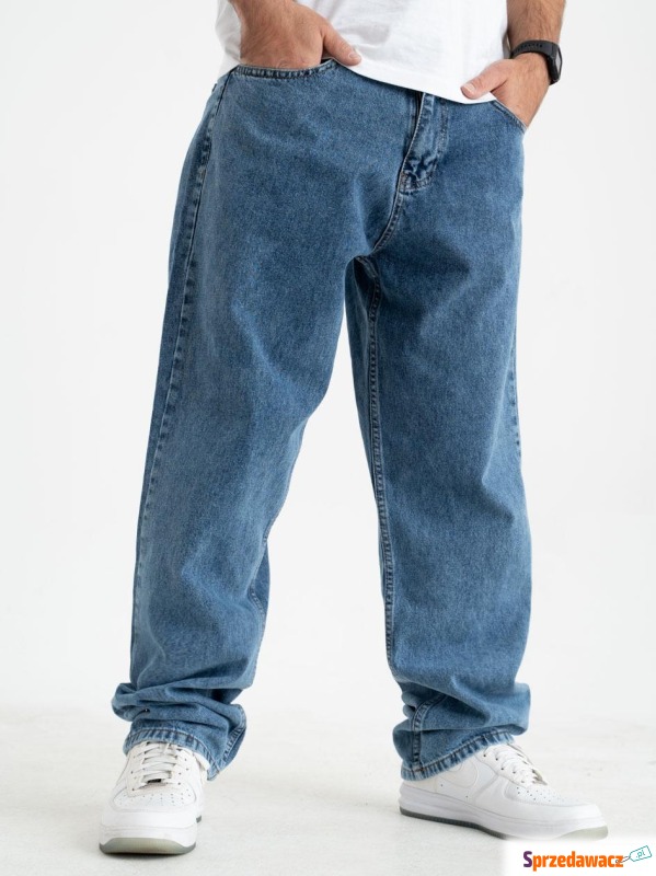 Spodnie Jeansowe Baggy Męskie Jasne Niebieskie... - Spodnie - Kędzierzyn-Koźle