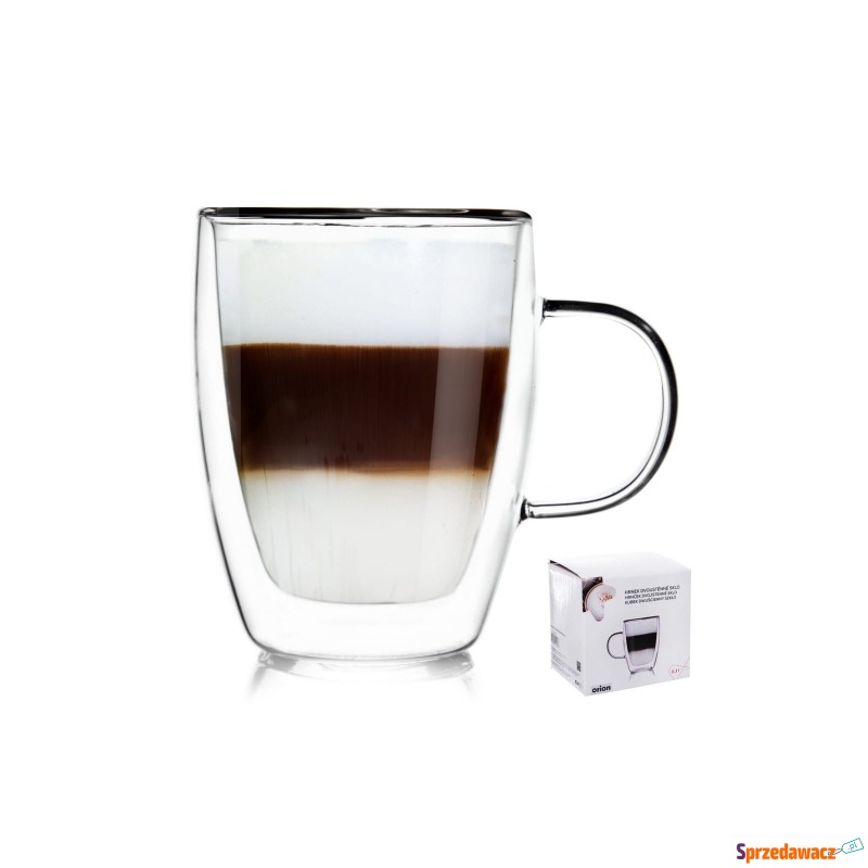 Szklanka termiczna 300ml z podwÓjnĄ sciankĄ latte - Zastawy stołowe, serwisy - Słupsk