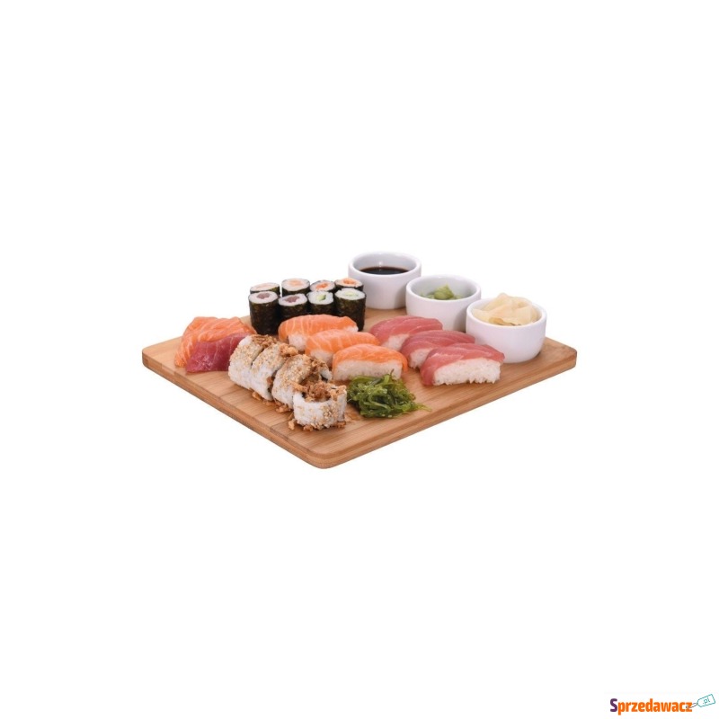 Deska do podawania sushi przekĄsek z miseczkami - Zastawy stołowe, serwisy - Brodnica