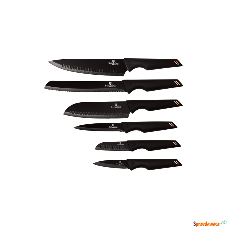 Zestaw 6 noŻy kuchennych BERLINGER HAUS bh-2593 - Sztućce, noże - Brodnica