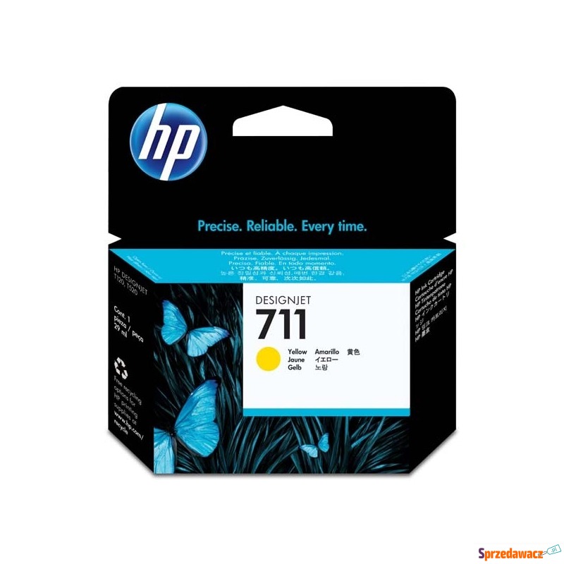 HP oryginalny tusz 711 żółty
