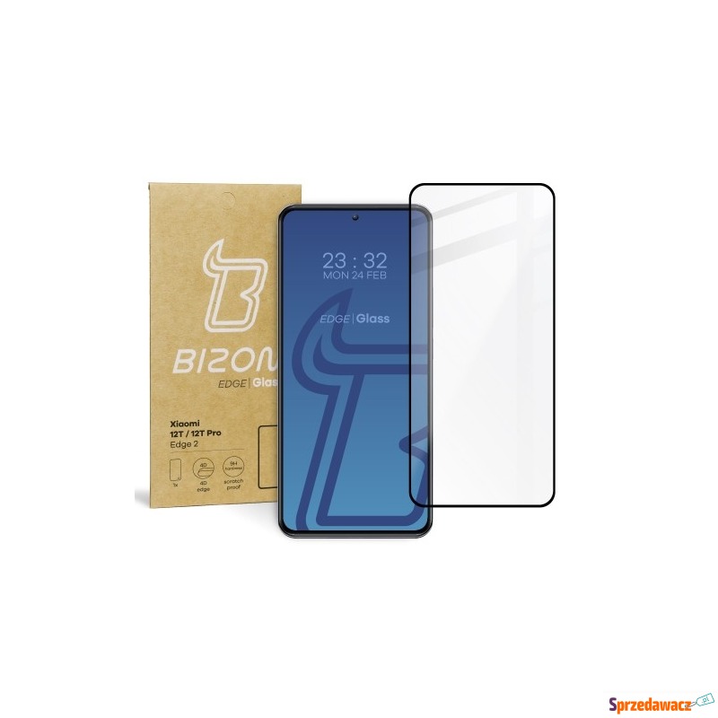 Szkło hartowane Bizon Glass Edge 2 do Xiaomi 12T... - Folie ochronne - Chorzów