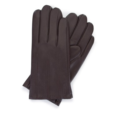 Wittchen - Męskie rękawiczki ze skóry z przeszyciami