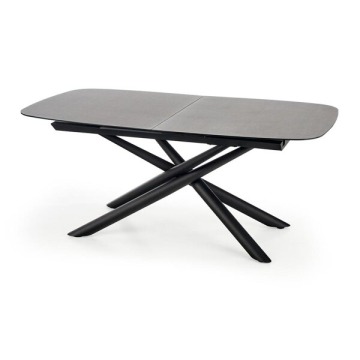 Stół rozkładany Capello 180-240x95x77 cm, ciemny popiel, czarny 