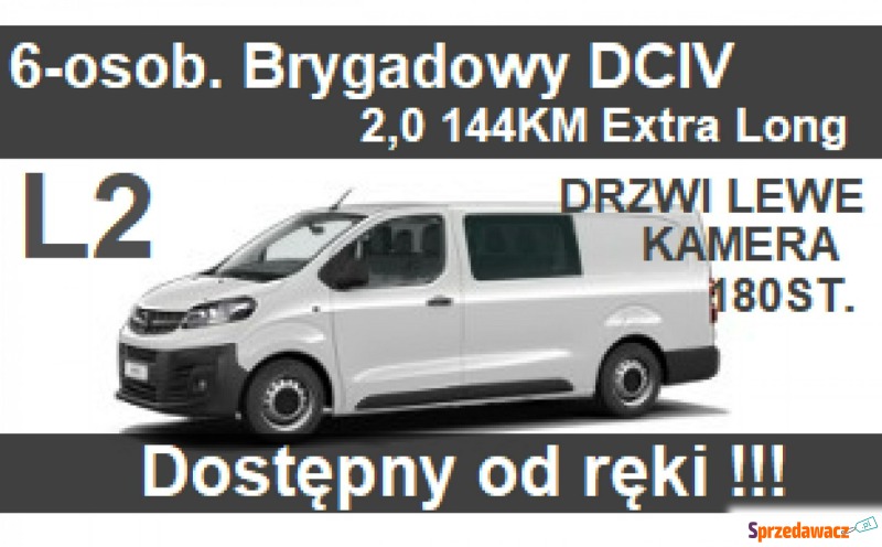 Opel Vivaro 2023,  2.0 diesel - Na sprzedaż za 159 799 zł - Szczecinek