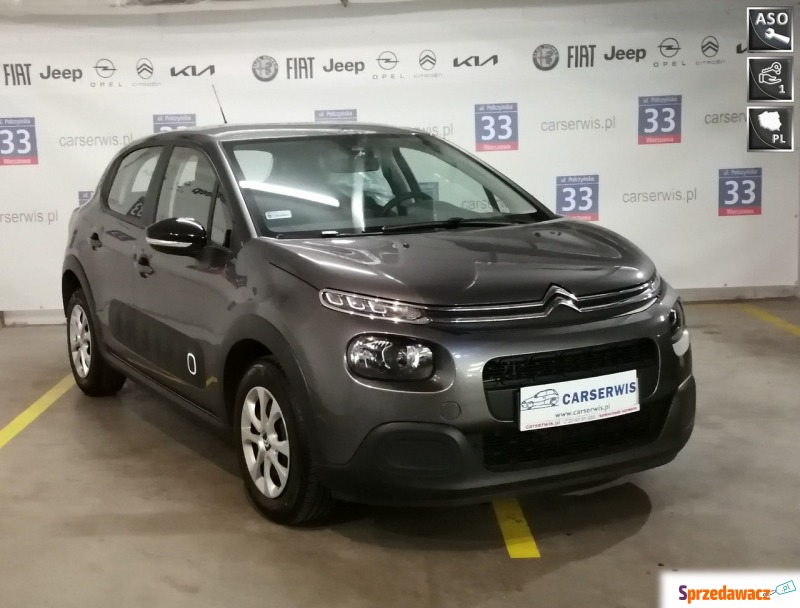 Citroen C3  Hatchback 2019,  1.2 benzyna - Na sprzedaż za 45 900 zł - Warszawa