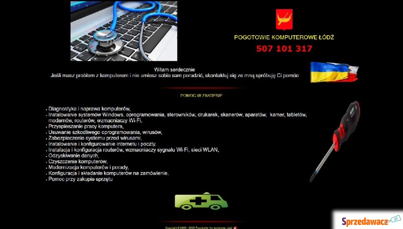 Pogotowie Komputerowe Łódź 507101317 - Usługi komputerowe, serwis - Łódź