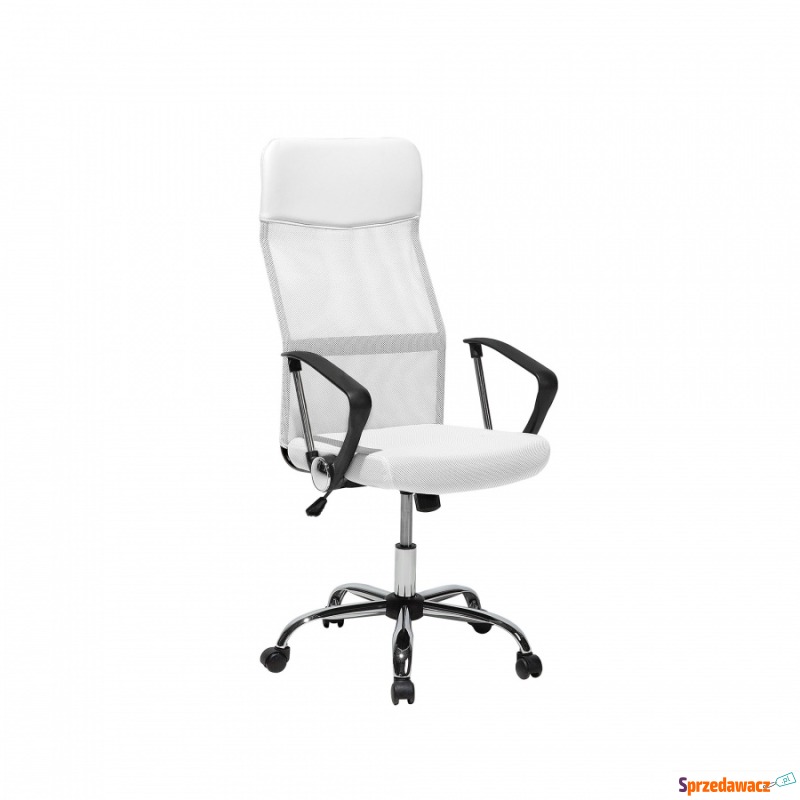 Krzesło biurowe białe regulowana wysokość Pioppo - Krzesła biurowe - Bytom