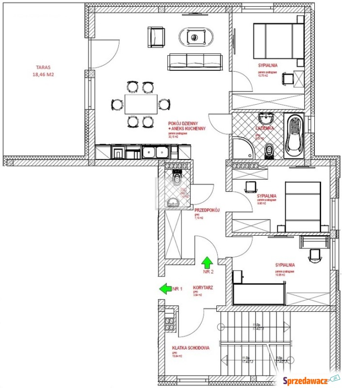 Mieszkanie  4 pokojowe Przemyśl,   75 m2 - Sprzedam