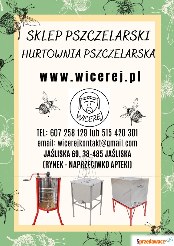 Sklep Pszczelarski Hurtownia Pszczelarska Wicerej - Reklamy przestrzenne - Jaśliska