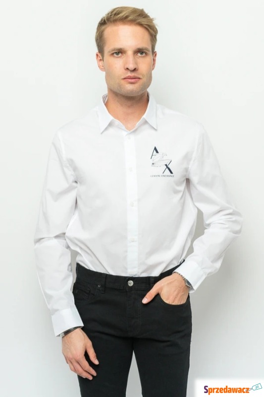 
Koszula męska Armani Exchange 6RZC06 ZNXLZ biały - Koszule - Gdynia