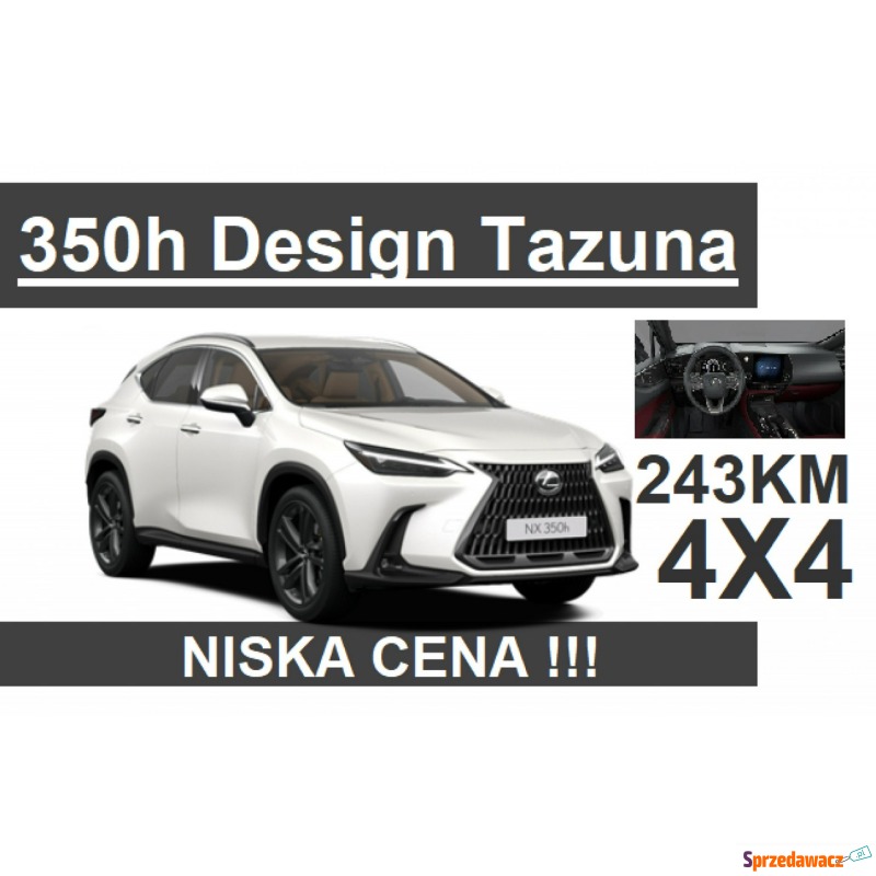 Lexus NX  SUV 2023,  2.5 hybryda - Na sprzedaż za 258 000 zł - Szczecinek