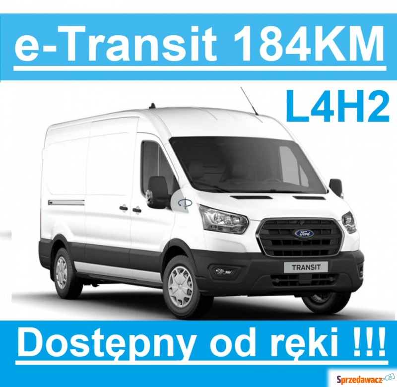 Ford Transit 2023,  0.0 zasilanie elektryczne - Na sprzedaż za 322 260 zł - Szczecinek