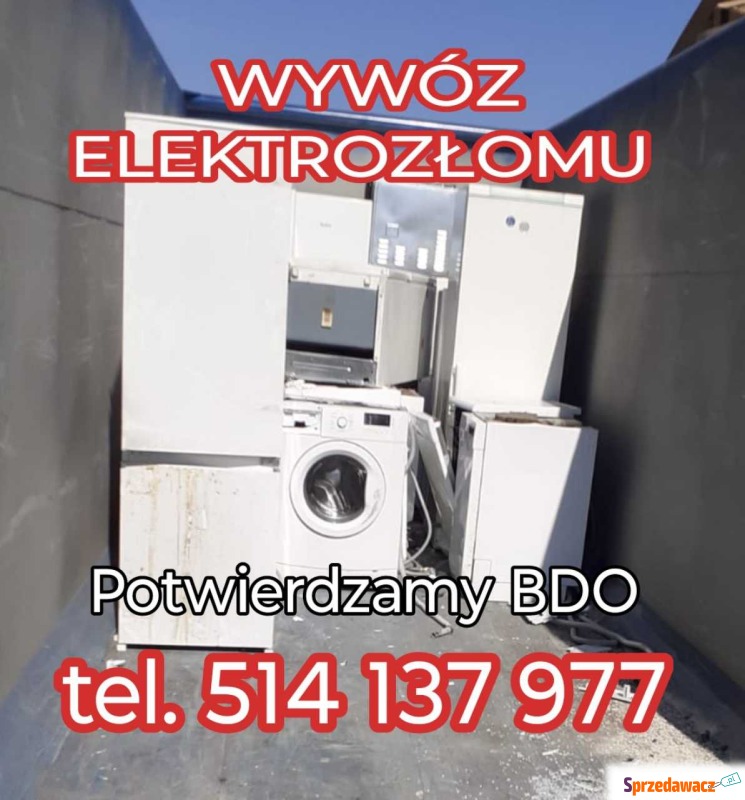 Odbiór elektrośmieci, wywóz elektrozłomu, uty... - Urządzenia wielofunkcyjne - Poznań