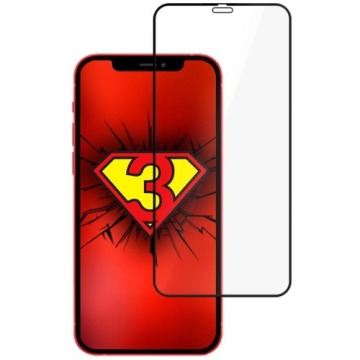 Szkło ochronne kompozytowe 3mk NeoGlass iPhone 12 / 12 Pro, czarne