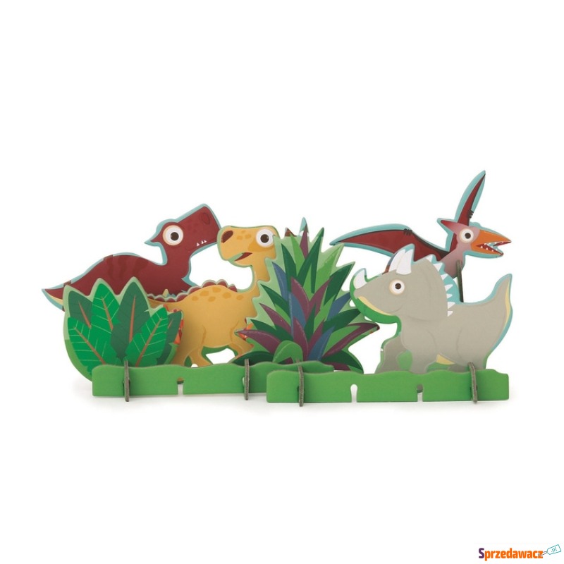 Scratch, Puzzle 2w1 -- 2D i 3D scenografia Dinozaury - Puzzle - Ełk