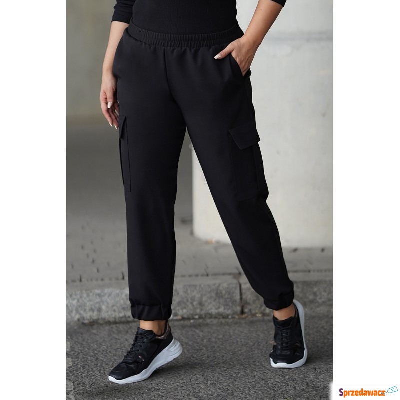 Czarne spodnie bojówki - MARIN - Spodnie, legginsy - Kętrzyn
