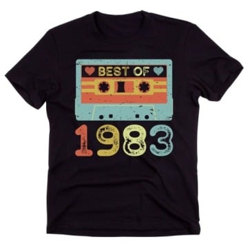męska koszulka 40 urodziny best of 1983