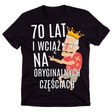 męska koszulka na 70 urodziny NA SIEDEMDZIESIĄTKĘ