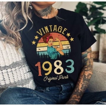 koszulka damska na 40-stke vintage 1983