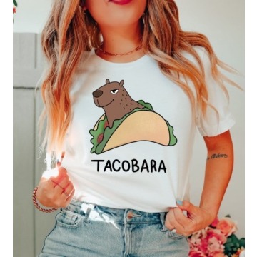 śmieszna koszulka Z tacobarą z capibarą