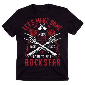 Koszulka rockowa koszulka rock and roll - let's make some noise
