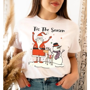 damska koszulka ze świątecznym motywem swieta2
