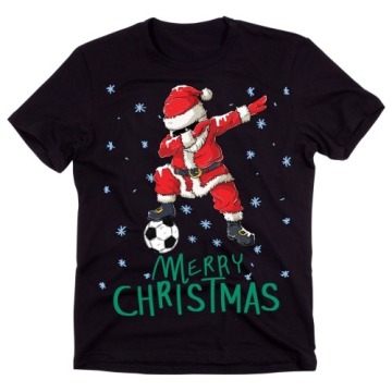 Świąteczna koszulka dla syna piłkarza na mikołajki
